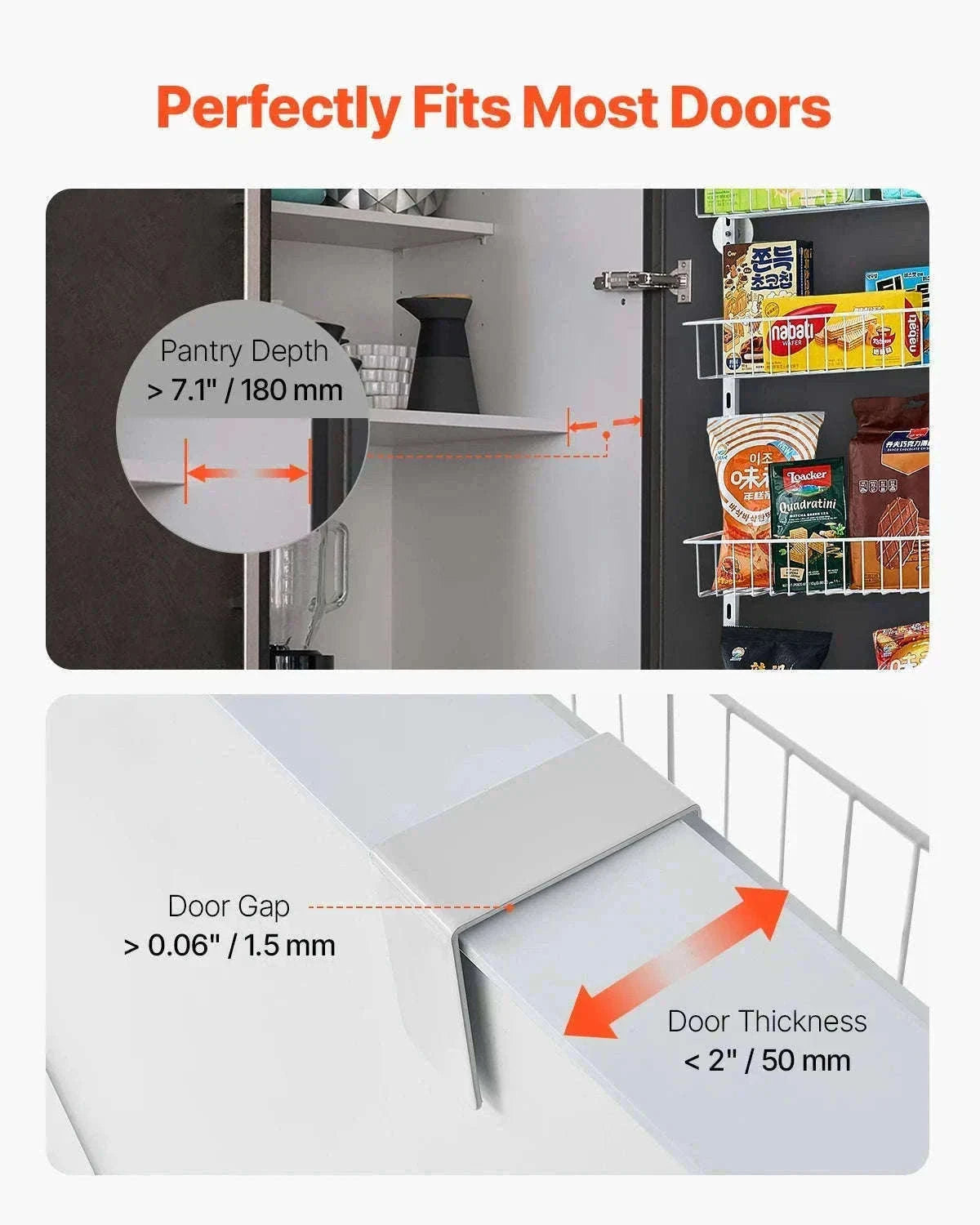 Over the Door Pantry Organizer with Adjustable Shelves-9 layers / Poland