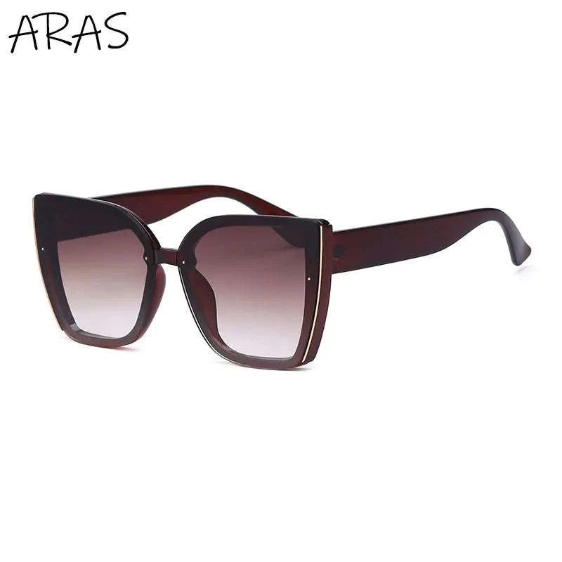 Oversized Cat Eye Sunglasses for Women-C8 Blue / ZS-8713D