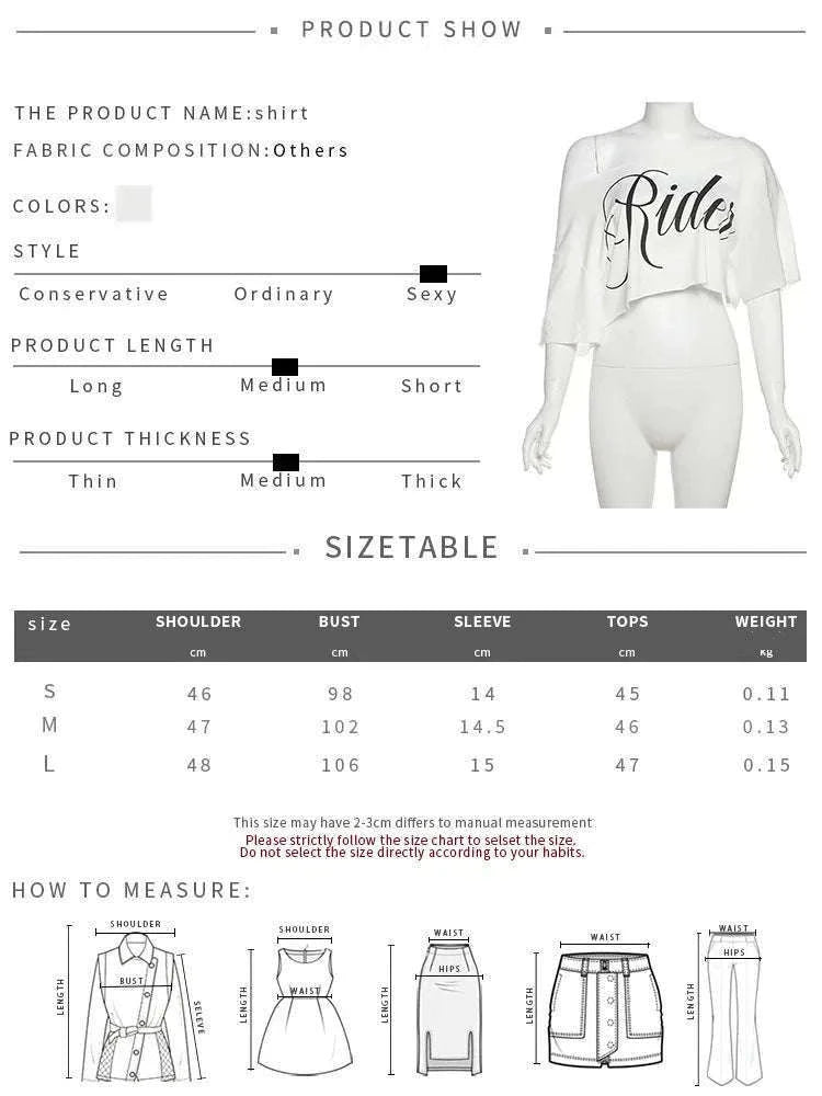 Oversized Off-Shoulder Graphic T-Shirt with Asymmetric Hem-Beige / S