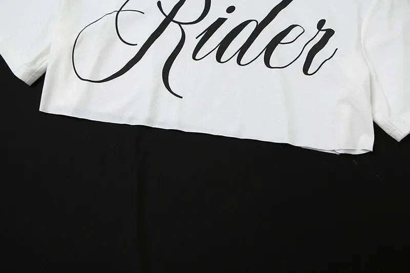 Oversized Off-Shoulder Graphic T-Shirt with Asymmetric Hem-Beige / S