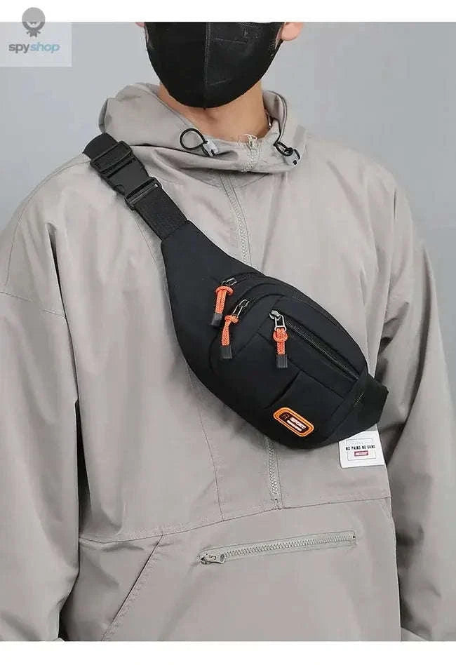 Oxford Waterproof Mobile Waist Bag for Everyday Adventures-Brown