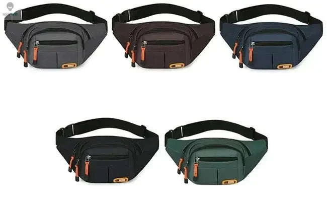 Oxford Waterproof Mobile Waist Bag for Everyday Adventures-Brown