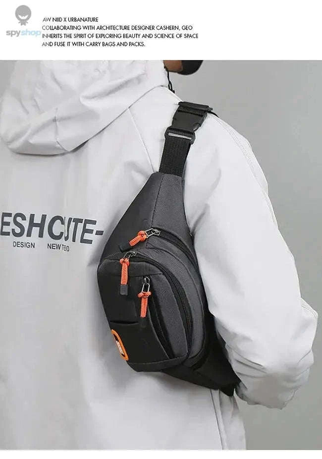 Oxford Waterproof Mobile Waist Bag for Everyday Adventures-Brown