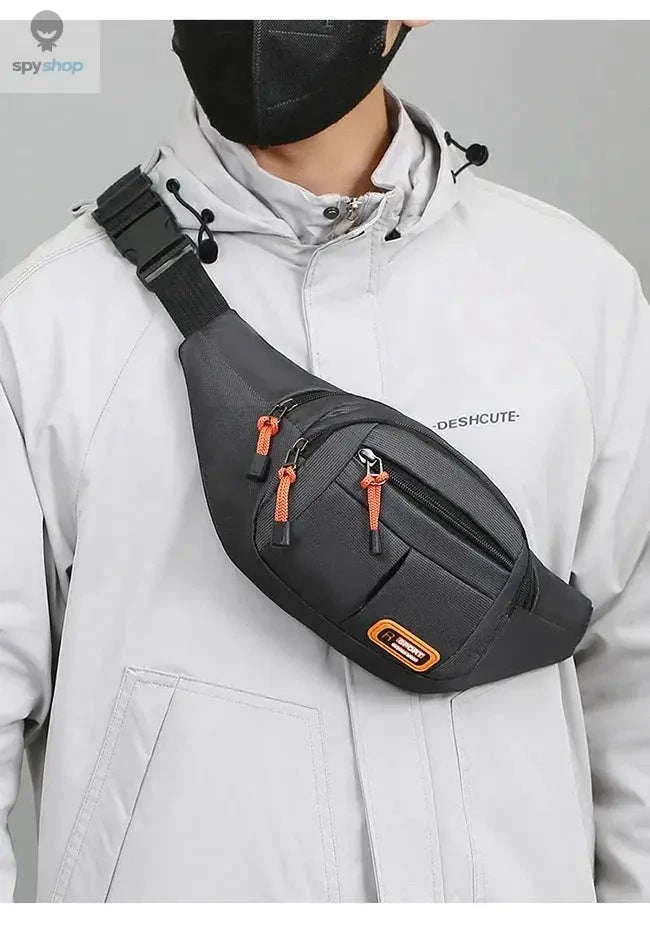 Oxford Waterproof Mobile Waist Bag for Everyday Adventures-Brown