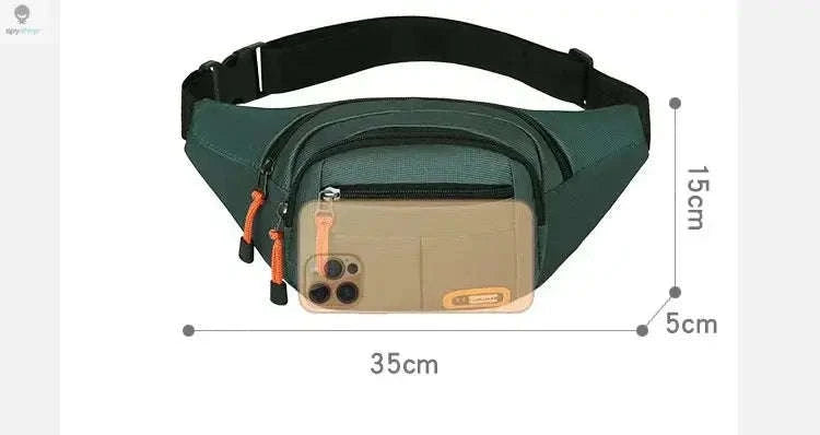 Oxford Waterproof Mobile Waist Bag for Everyday Adventures-Brown