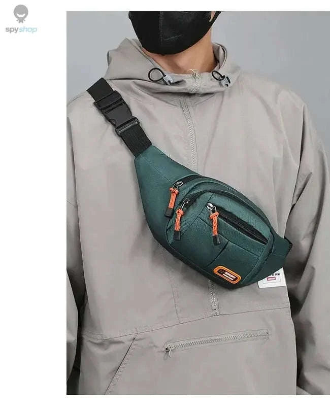 Oxford Waterproof Mobile Waist Bag for Everyday Adventures-Brown