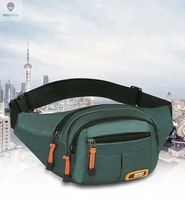 Oxford Waterproof Mobile Waist Bag for Everyday Adventures-Brown