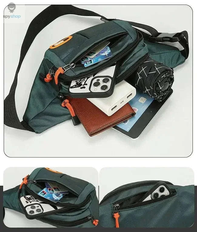 Oxford Waterproof Mobile Waist Bag for Everyday Adventures-Brown