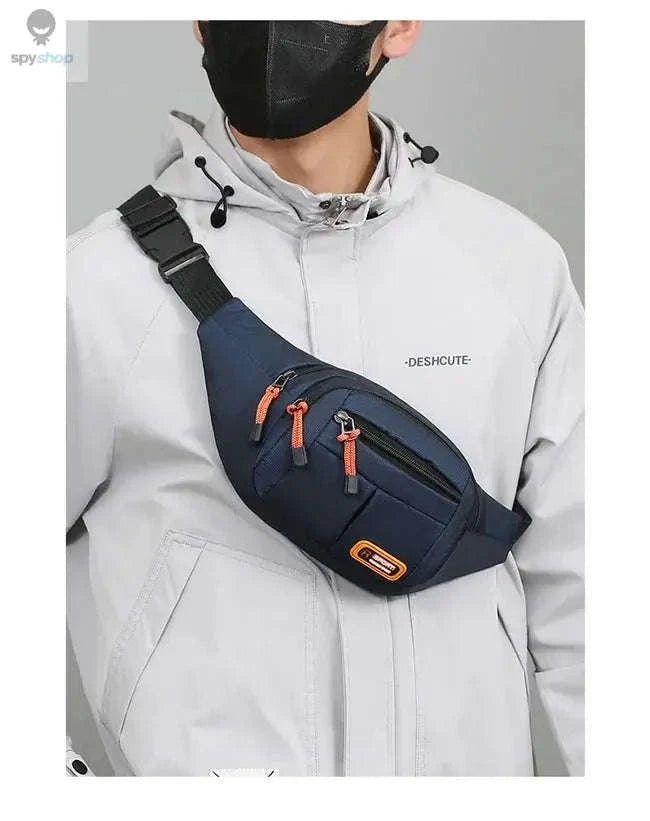 Oxford Waterproof Mobile Waist Bag for Everyday Adventures-Brown