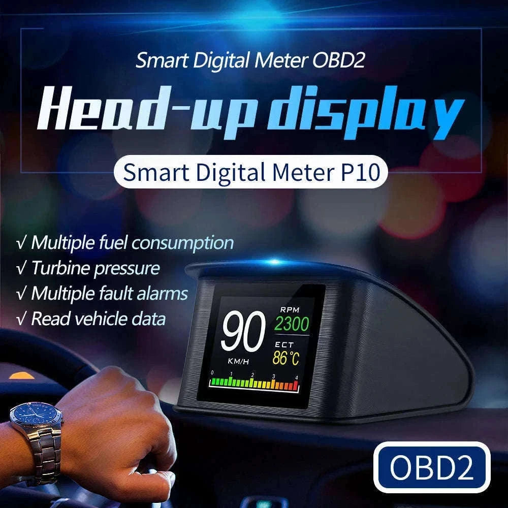 P10 Head Up Display OBD2 Digital Speedometer-Default Title
