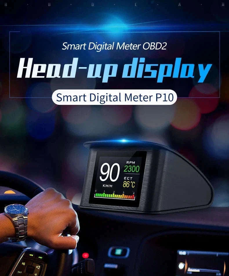 P10 Head Up Display OBD2 Digital Speedometer-Default Title
