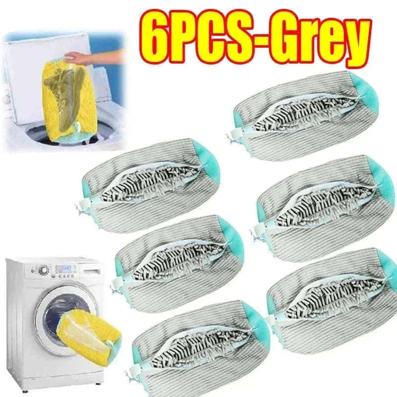 Padded Net Shoe Laundry Bag for Gentle Shoe Washing-1PCS-yellow