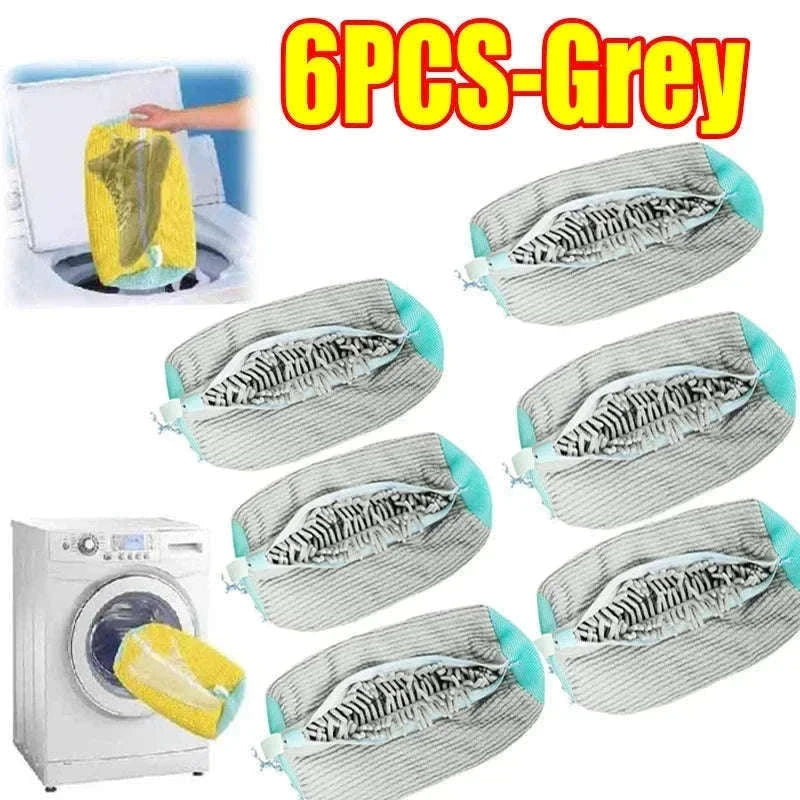 Padded Net Shoe Laundry Bag for Gentle Shoe Washing-1PCS-yellow