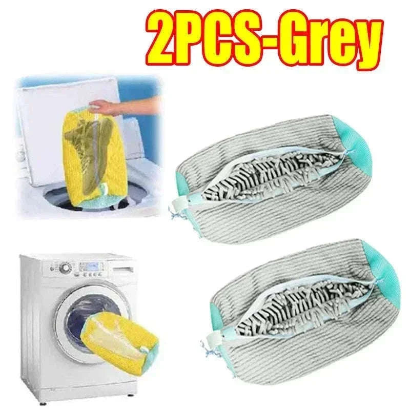 Padded Net Shoe Laundry Bag for Gentle Shoe Washing-1PCS-yellow