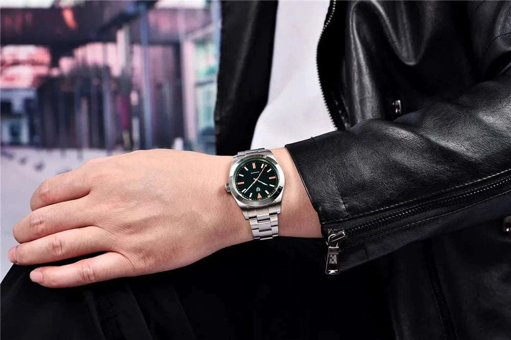 Pagani Design Automatic Men's Watch Green Dial Sapphire Crystal-Black / Japan NH35A Movt / UNITED KINGDOM