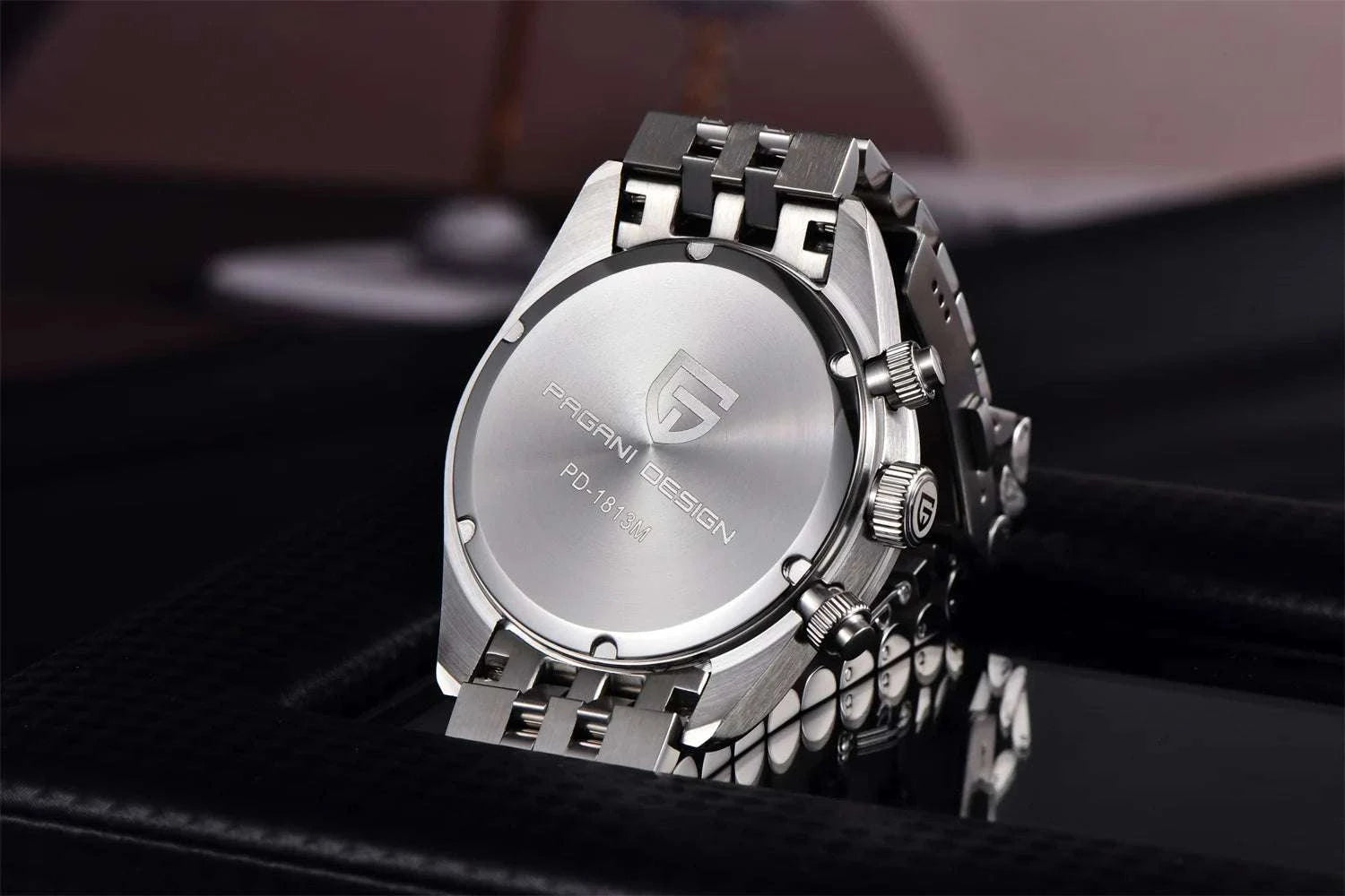 Pagani Design BB Panda Chronograph Watch Stainless Steel 100M-White / United States