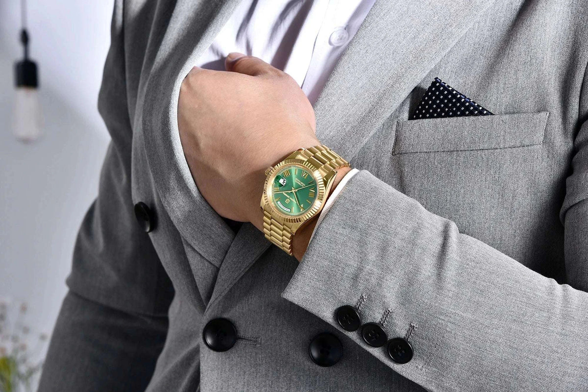 Pagani Design DD36 Automatic Watch 36mm Sapphire Steel 10Bar-Gold / france