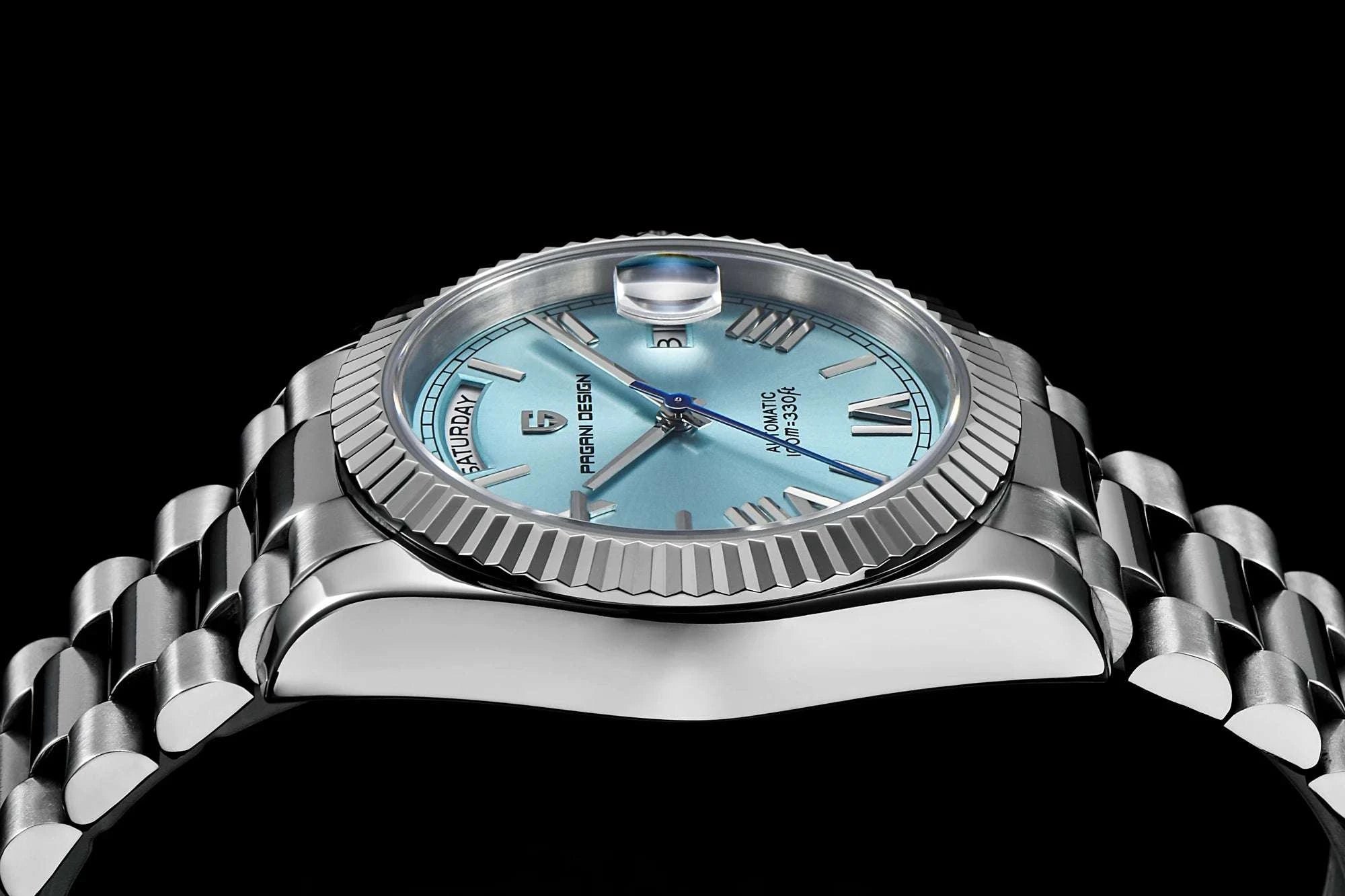 Pagani Design DD36 Automatic Watch 36mm Sapphire Steel 10Bar-Gold / france