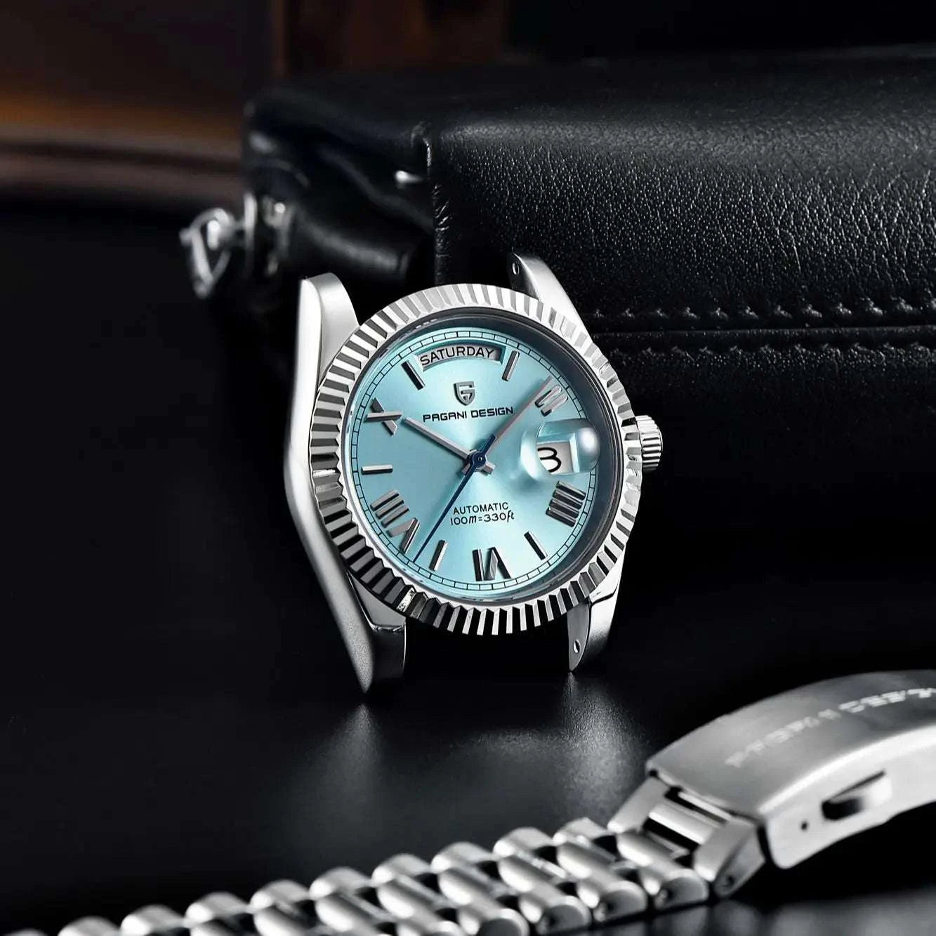 Pagani Design DD36 Automatic Watch with Sapphire & 100m Waterproof-Blue / GERMANY