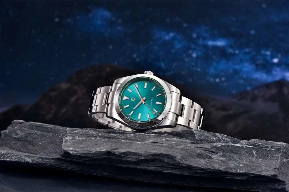 Pagani Design Green Sapphire Automatic Watch Stainless Steel 100M-Blue / TMI NH35A / spain