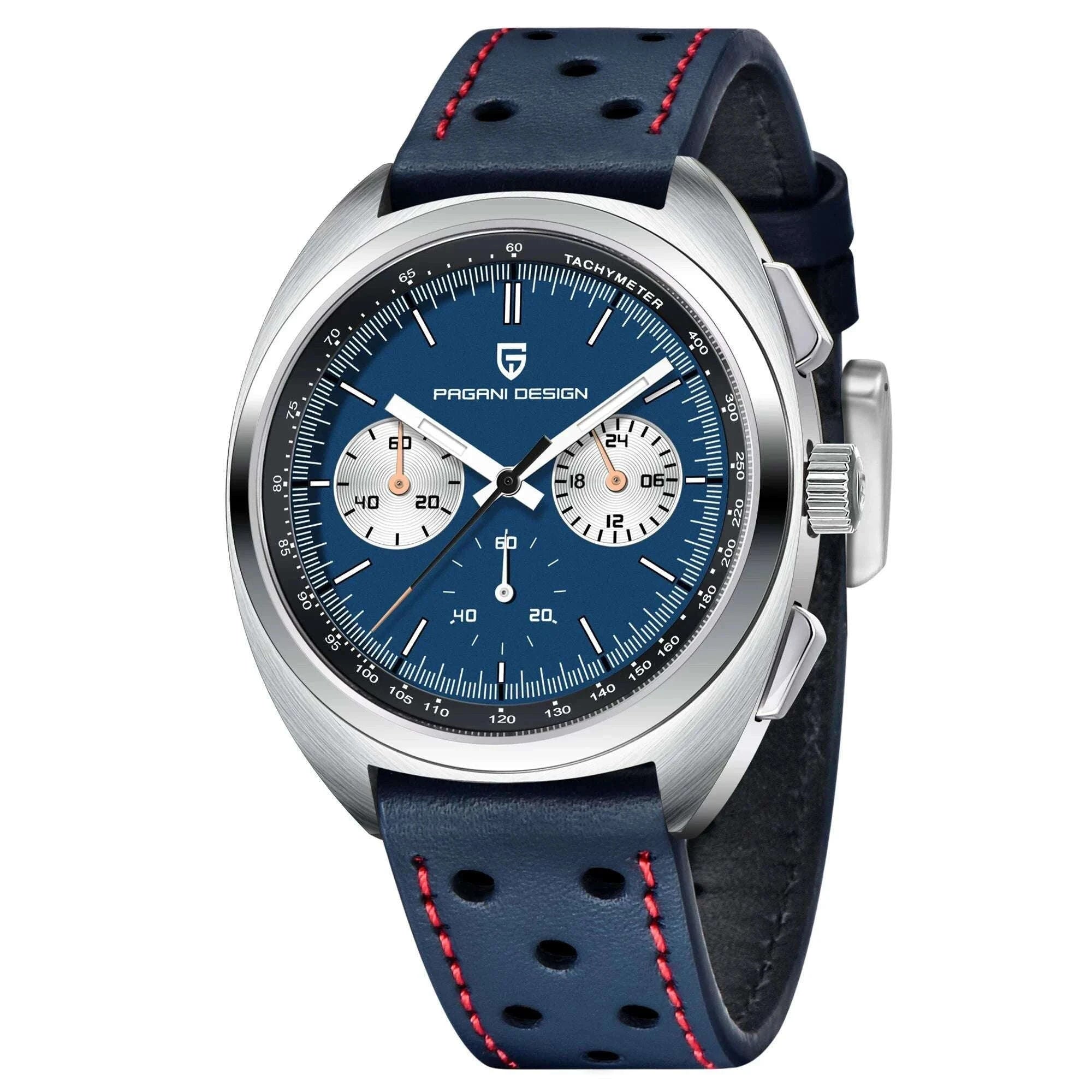 Pagani Design Panda Dial Chronograph Watch VK63 Sapphire-