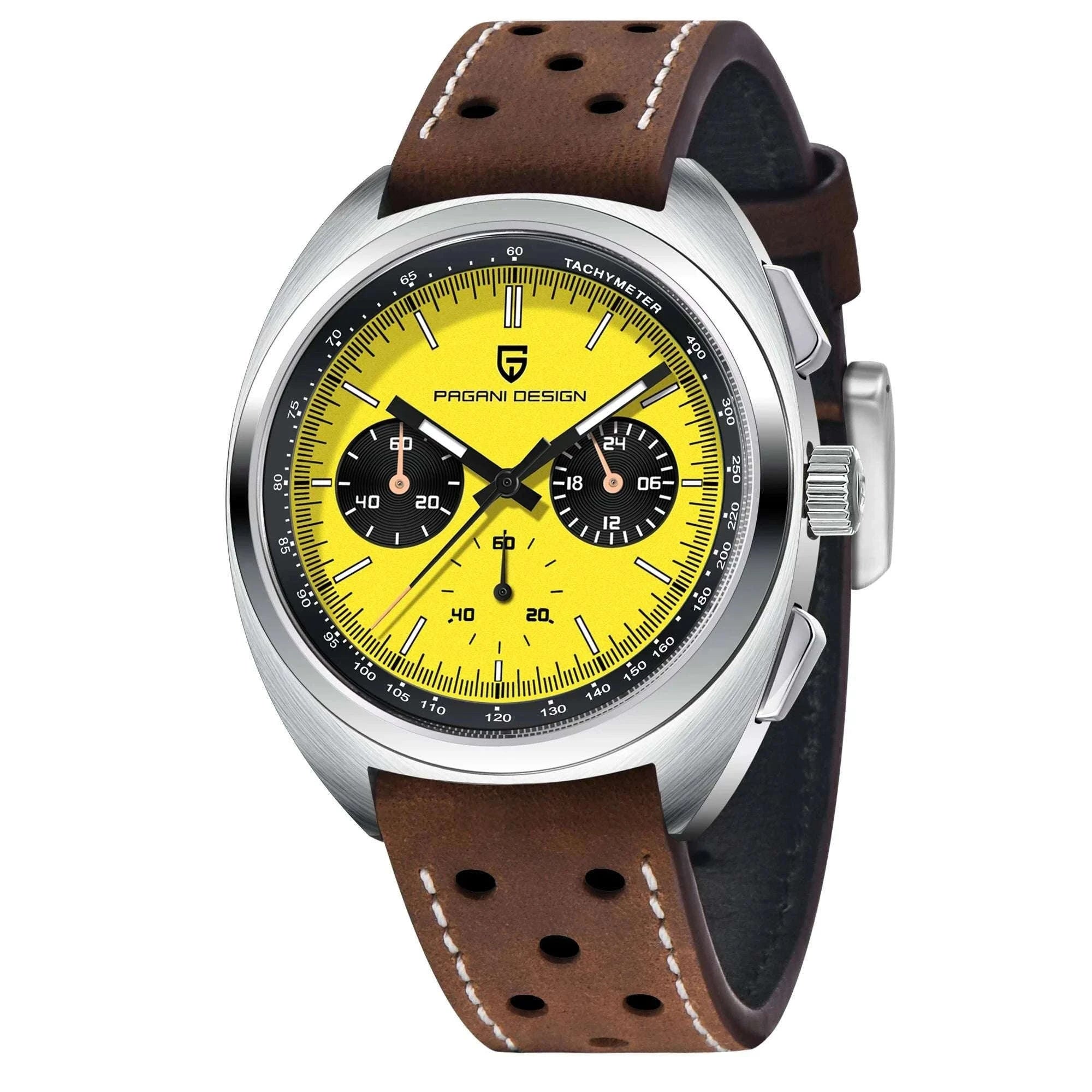 Pagani Design Panda Dial Chronograph Watch VK63 Sapphire-
