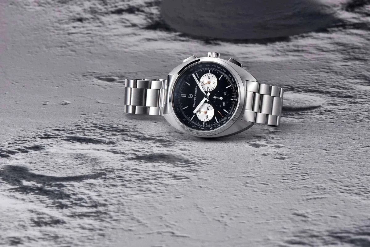 Pagani Design Panda Dial Chronograph Watch VK63 Sapphire-