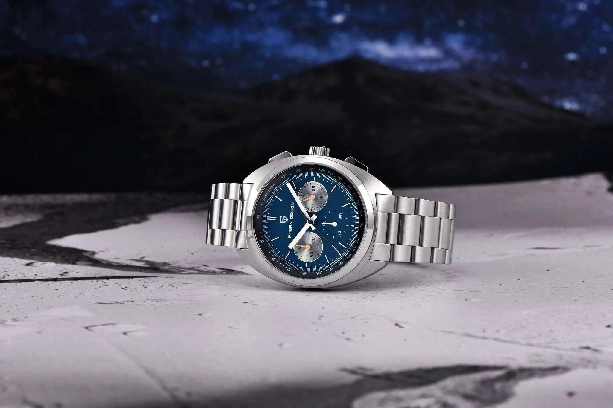 Pagani Design Panda Dial Chronograph Watch VK63 Sapphire-