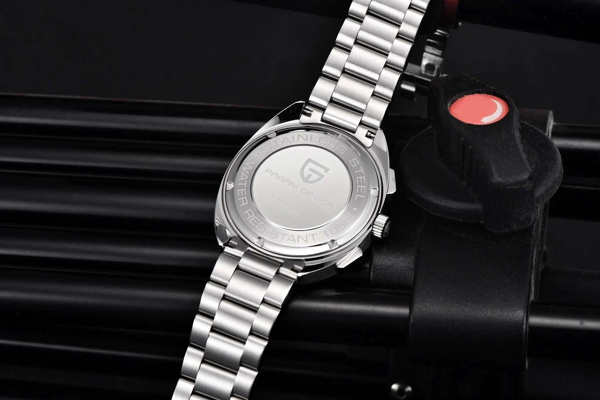Pagani Design Panda Dial Chronograph Watch VK63 Sapphire-