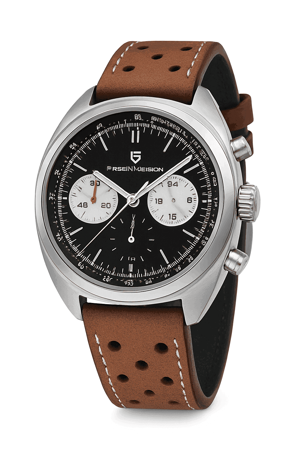 Pagani Design Panda Dial Chronograph Watch VK63 Sapphire-