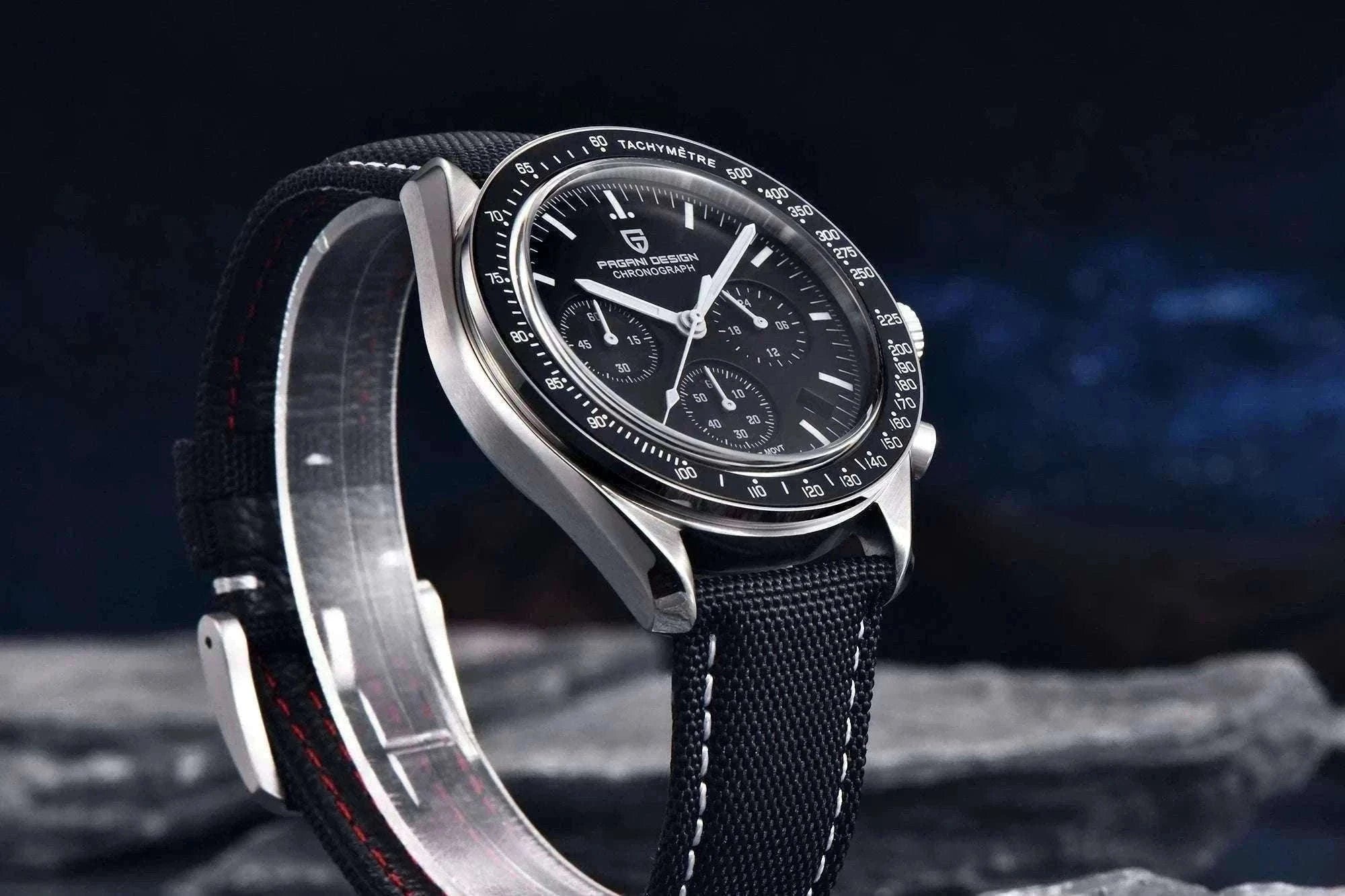 Pagani Design PD-1701 Chronograph Watch Sapphire 100M Waterproof-Gold / GERMANY