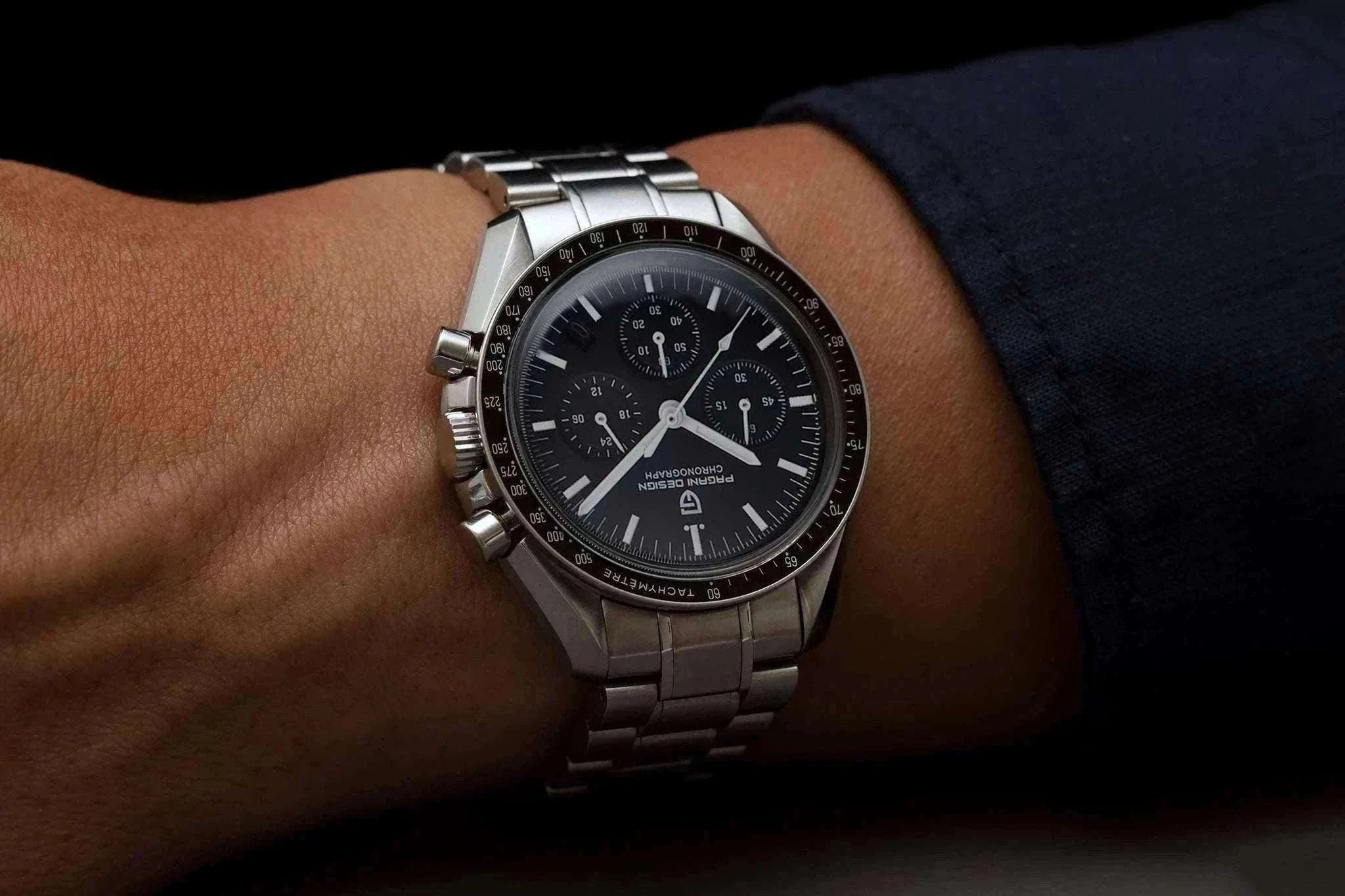 Pagani Design PD-1701 Chronograph Watch Sapphire 100M Waterproof-Gold / GERMANY