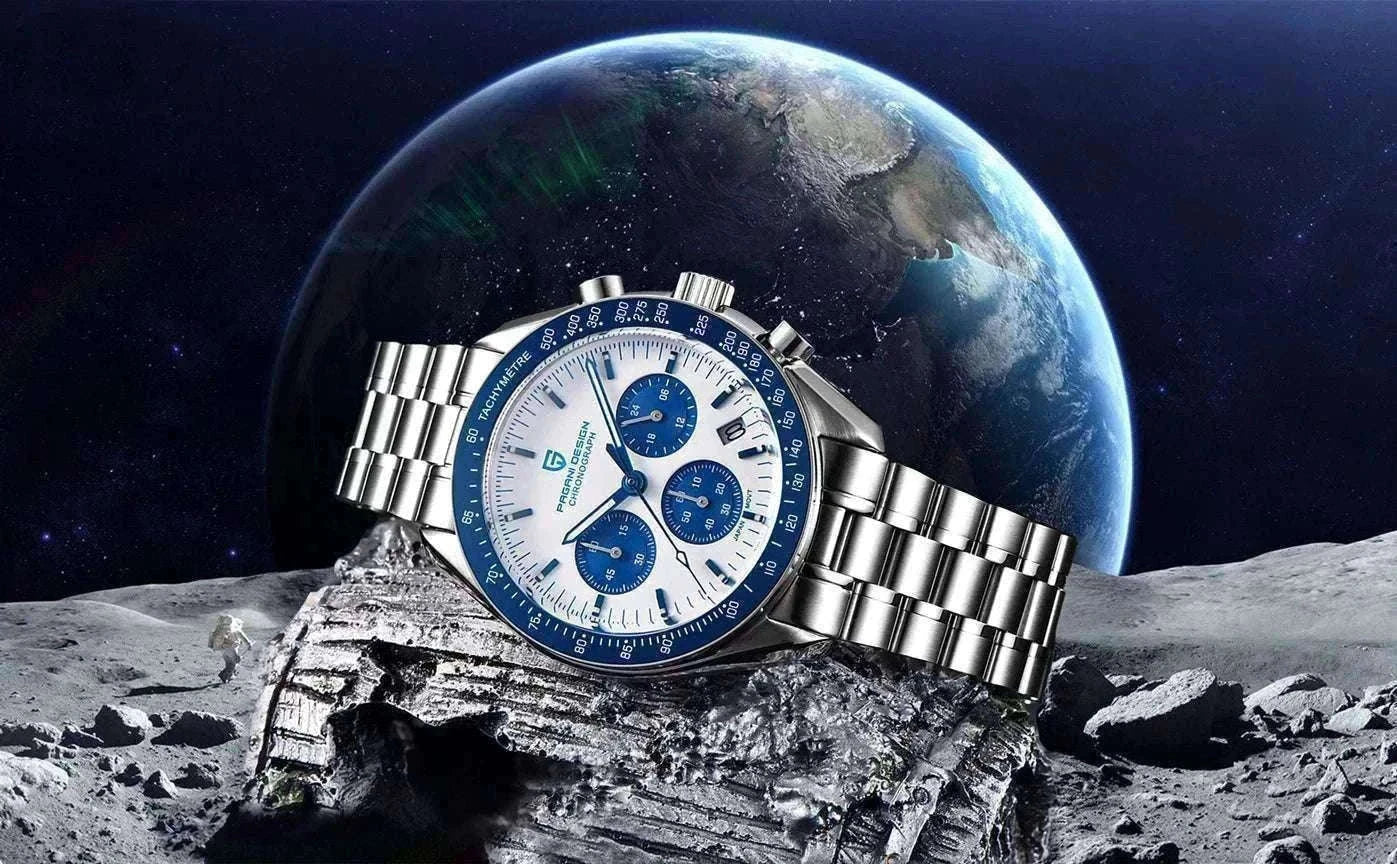 Pagani Design PD-1701 Chronograph Watch Sapphire 100M Waterproof-Gold / GERMANY