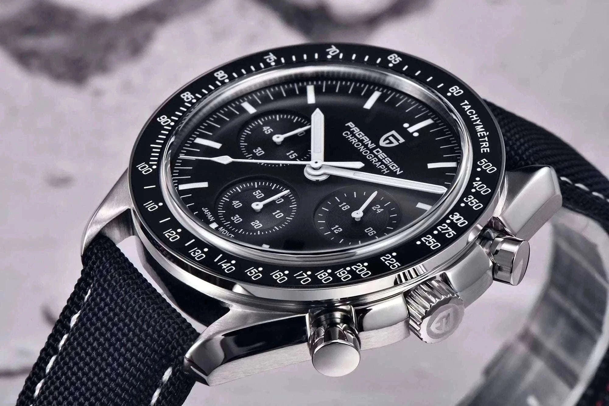 Pagani Design PD-1701 Chronograph Watch Sapphire 100M Waterproof-Gold / GERMANY