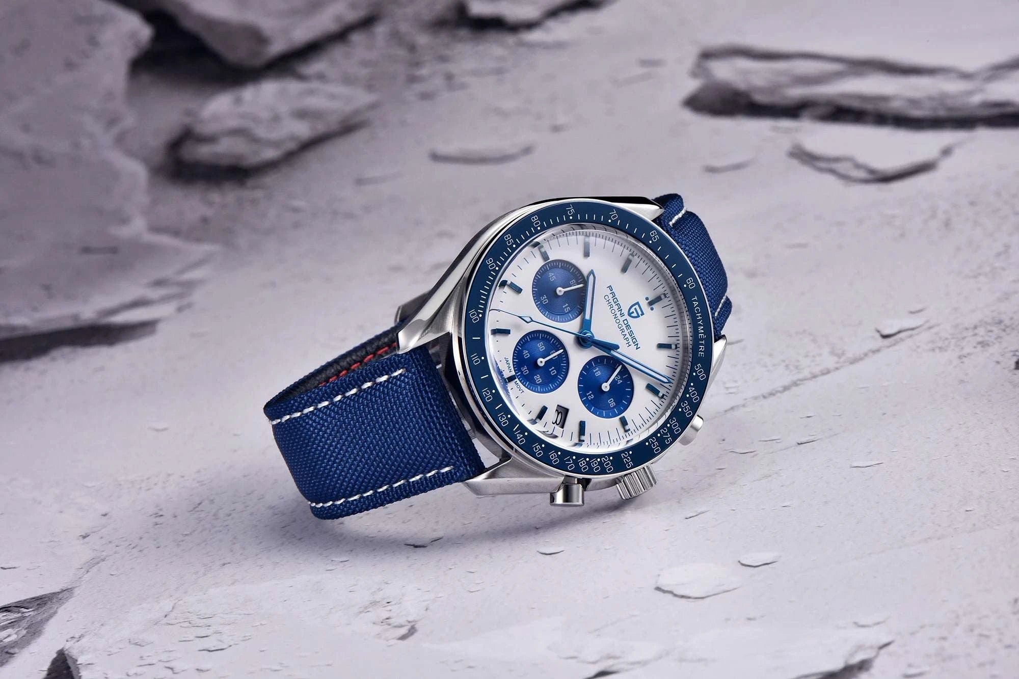 Pagani Design PD-1701 Chronograph Watch Sapphire 100M Waterproof-Gold / GERMANY