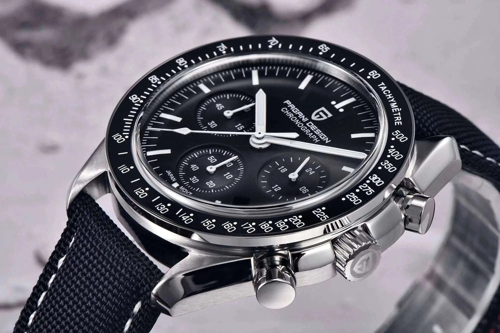 Pagani Design PD-1701 Chronograph Watch Sapphire 100M Waterproof-Gold / GERMANY