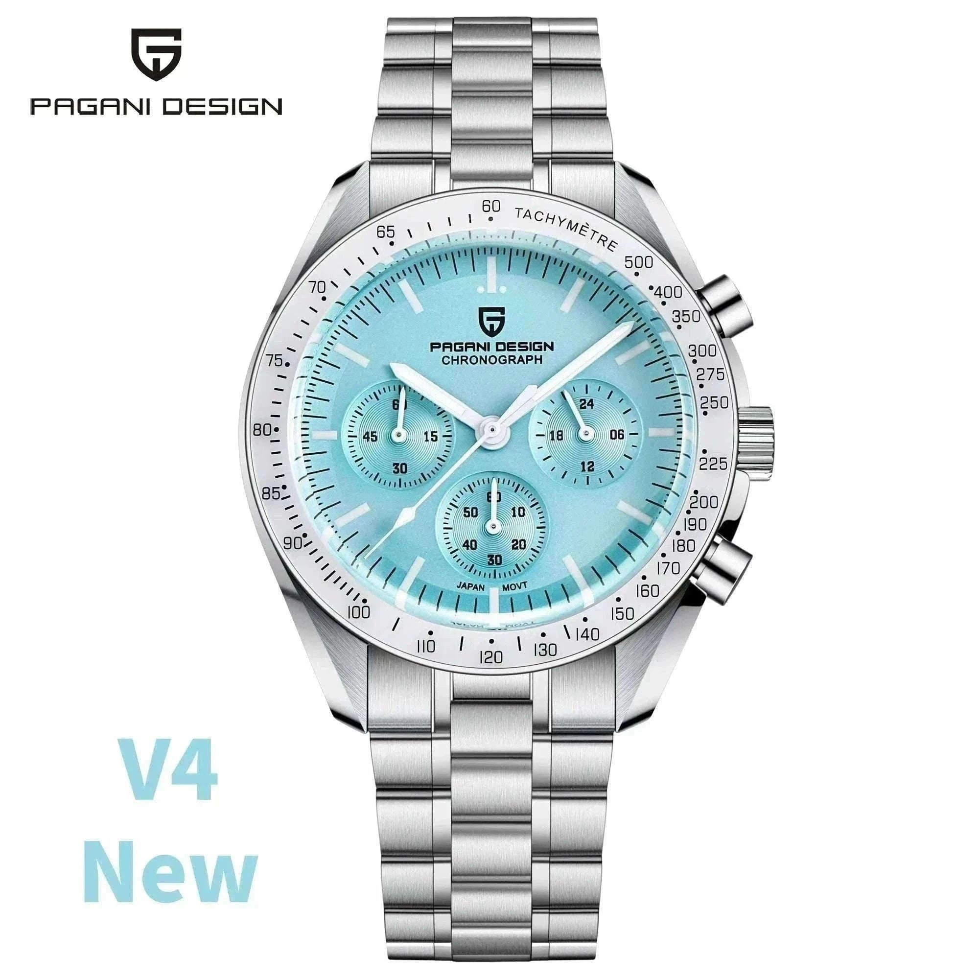 Pagani Design PD-1701 Chronograph Watch Sapphire 100M Waterproof-Gold / GERMANY