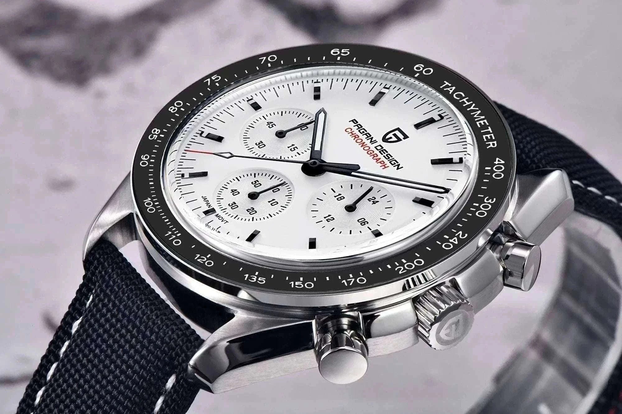 Pagani Design PD-1701 Chronograph Watch Sapphire 100M Waterproof-Gold / GERMANY