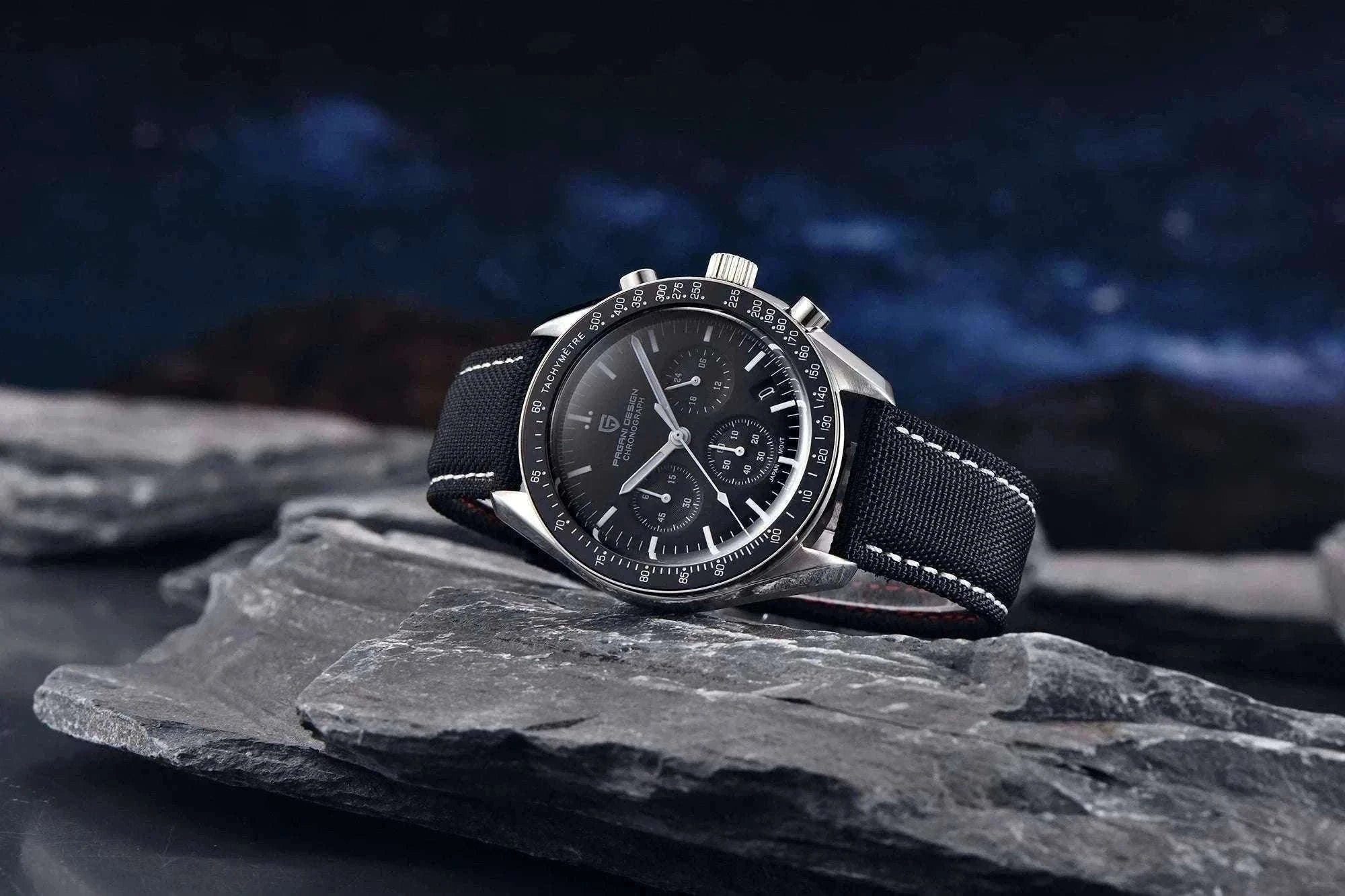 Pagani Design PD-1701 Chronograph Watch Sapphire 100M Waterproof-Gold / GERMANY