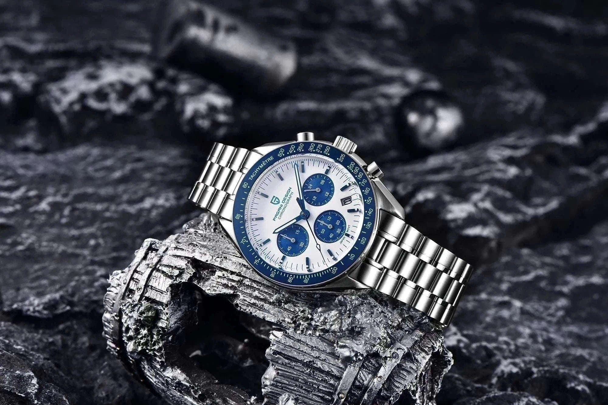 Pagani Design PD-1701 Chronograph Watch Sapphire 100M Waterproof-Gold / GERMANY