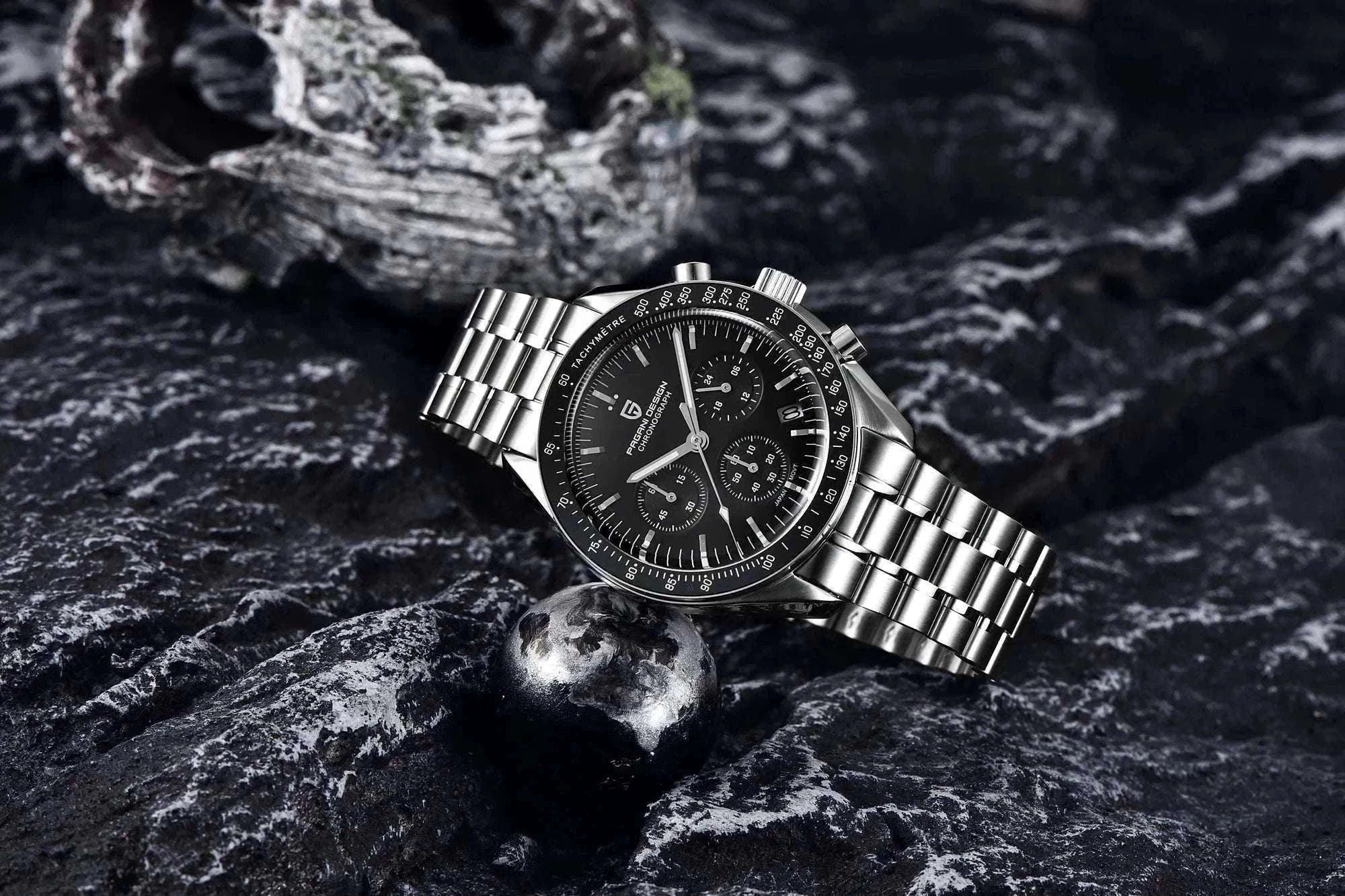 Pagani Design PD-1701 Chronograph Watch Sapphire 100M Waterproof-Gold / GERMANY