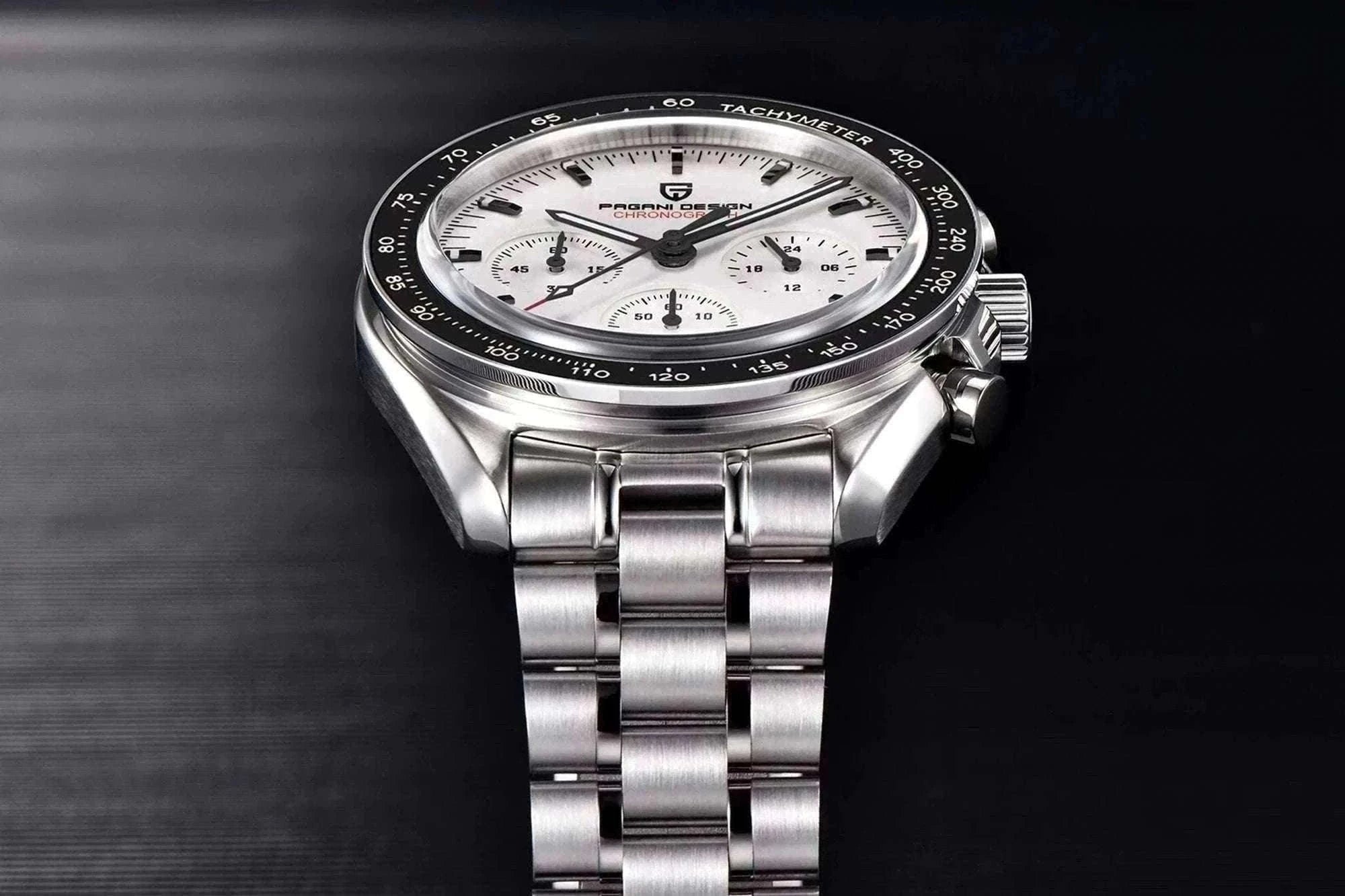 Pagani Design PD-1701 Chronograph Watch Sapphire 100M Waterproof-Gold / GERMANY