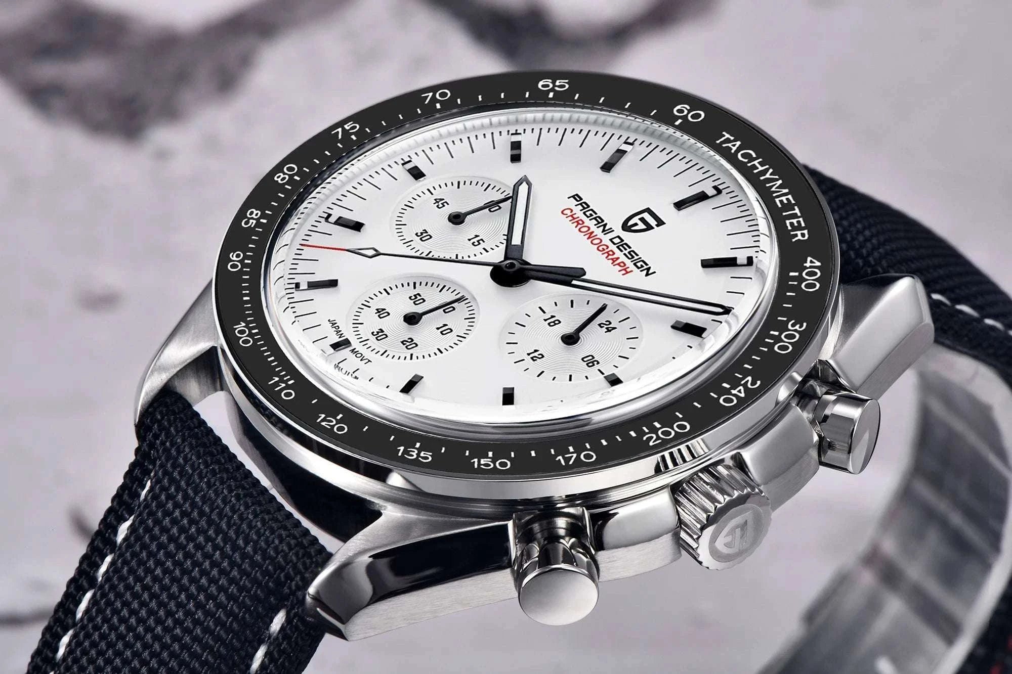 Pagani Design PD-1701 Chronograph Watch Sapphire 100M Waterproof-Gold / GERMANY