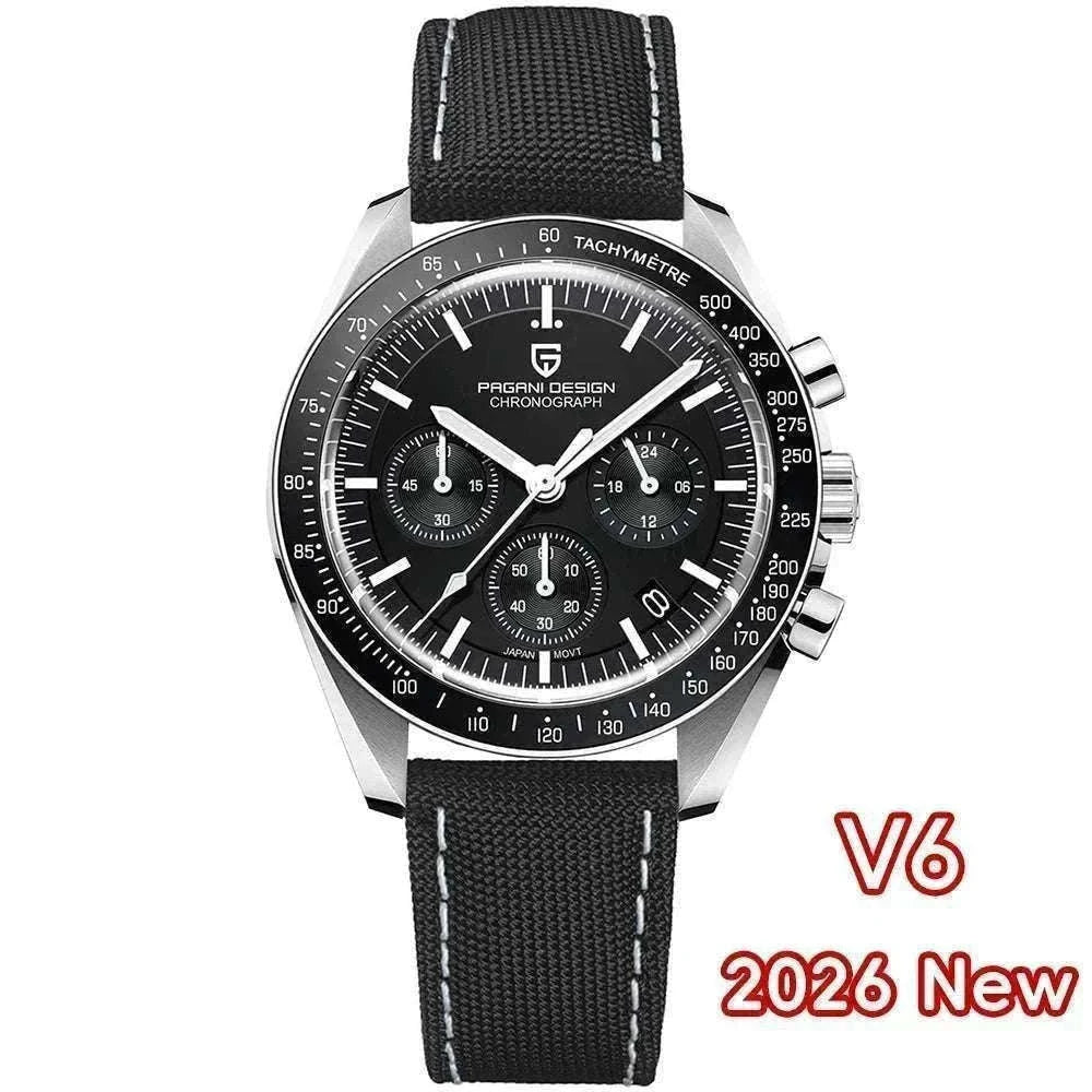 Pagani Design PD-1701 Chronograph Watch Sapphire 100M Waterproof-Gold / GERMANY