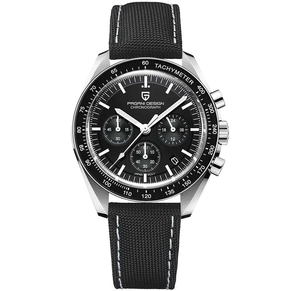 Pagani Design PD-1701 Moon Chronograph Quartz Watch 100M-Sky Blue / No / United States