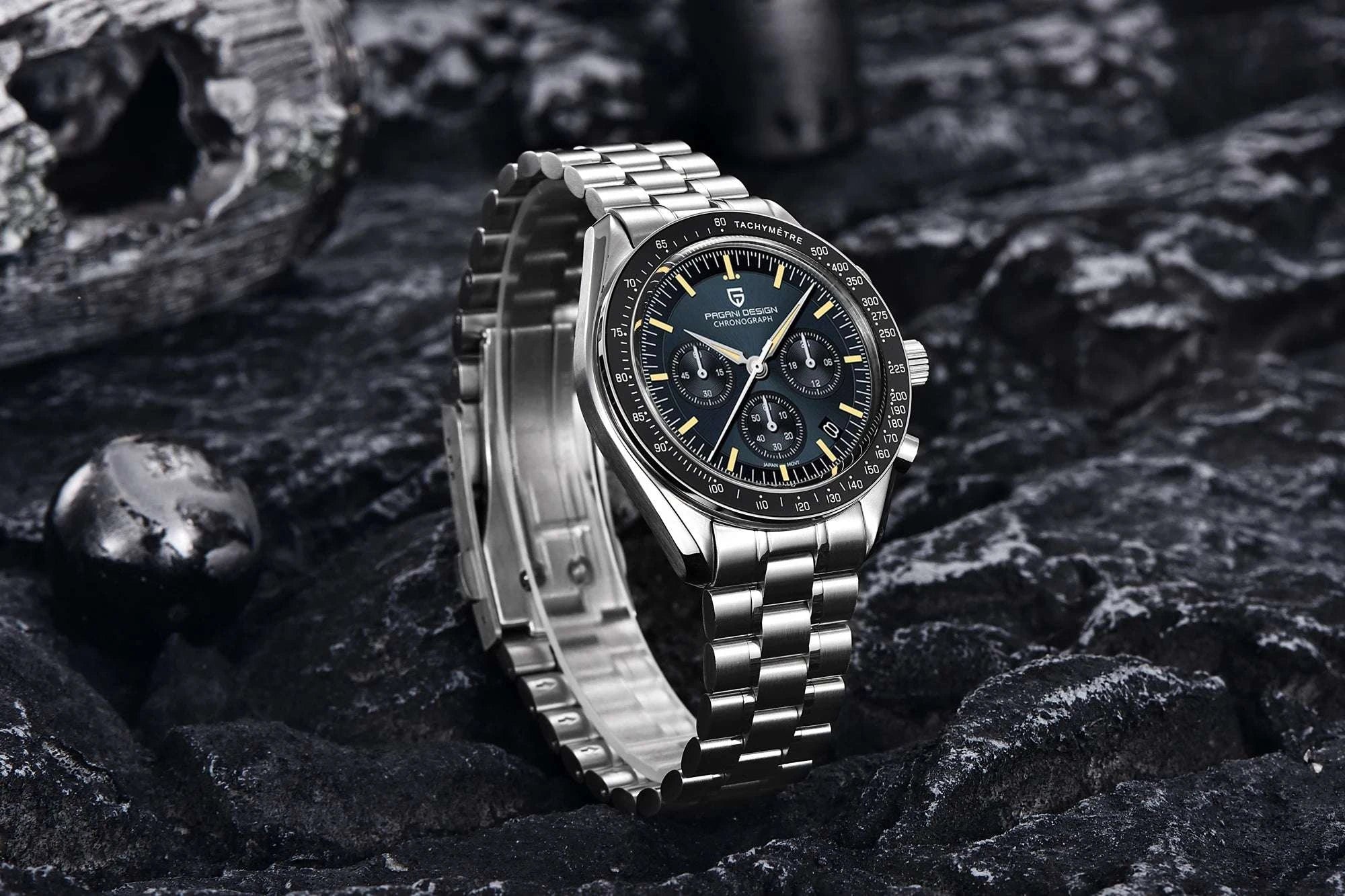 Pagani Design PD1701 Moonwatch Chronograph Sapphire Steel Watch-Blue N / United States