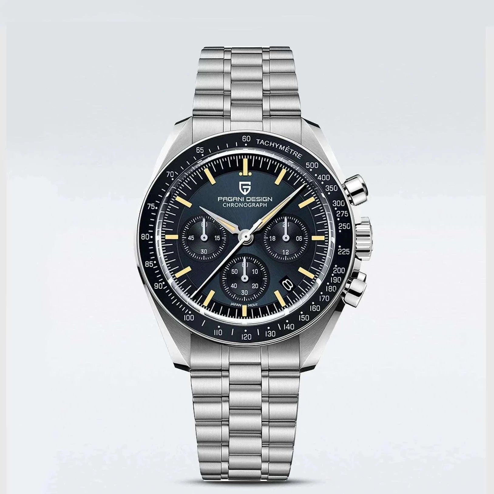 Pagani Design PD1701 Moonwatch Chronograph Sapphire Steel Watch-Blue N / United States