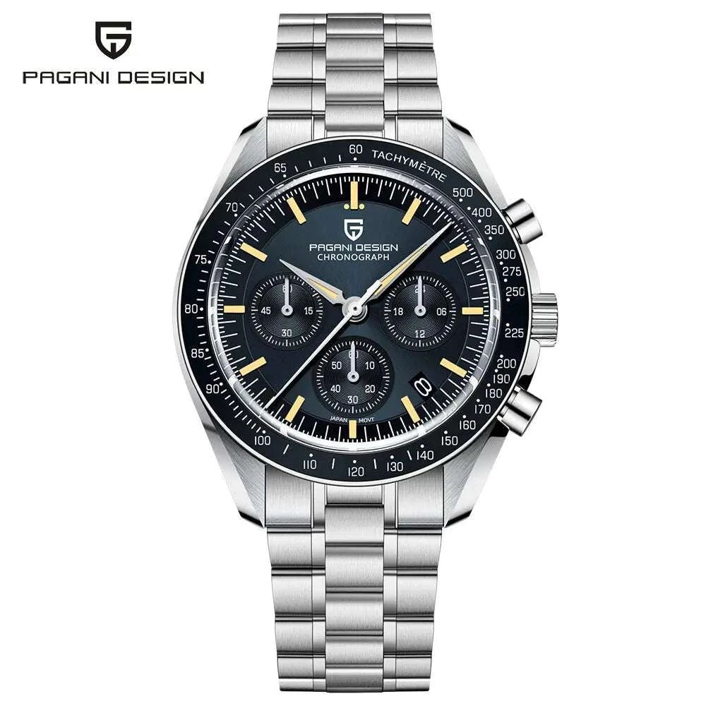 Pagani Design PD1701 Moonwatch Chronograph Sapphire Steel Watch-Blue N / United States