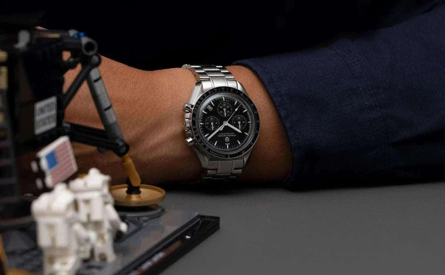 Pagani Design PD1701 Moonwatch Chronograph Steel Quartz Watch-Ice Blue / spain