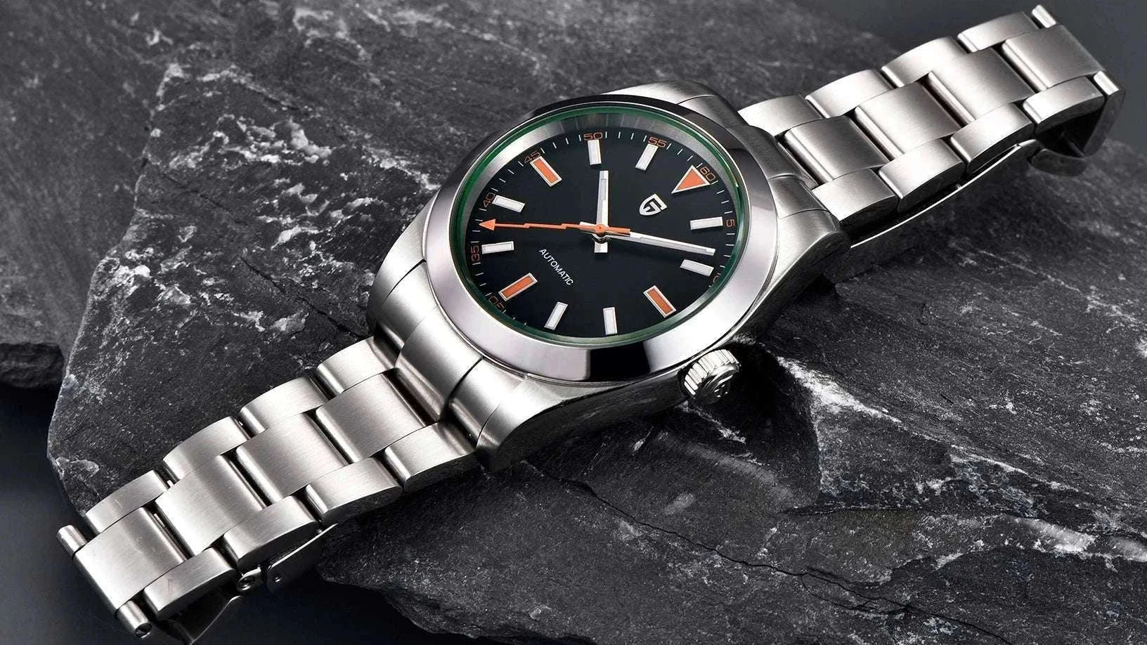 Pagani Design Z-Blue Automatic Watch with Sapphire Glass-Black Green / MIYOTA 8215 / United States